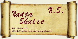 Nadja Skulić vizit kartica